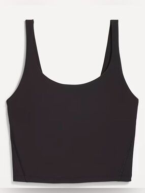 Old Navy Small Black Light Support PowerSoft Longline Sports Bra